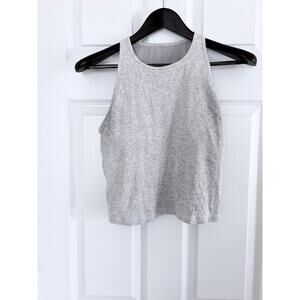 Vuori Pose Plyo Tank Heather Gray XL Ribbed Performance Top